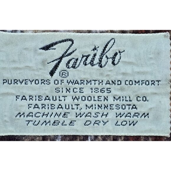 Plaid Wool Throw Blanket - Brown and Tan - Picture 3 of 8